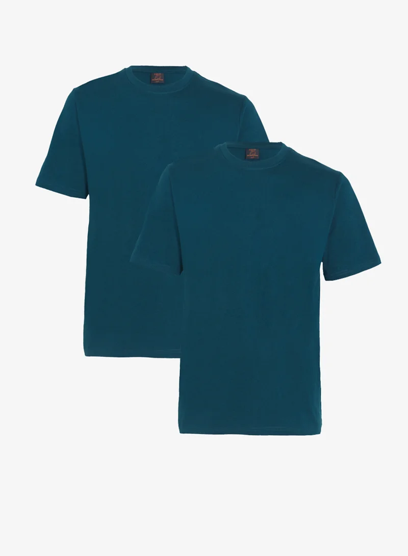 سفنتي فايف بيسيكس عبوة من  تي شيرت بقصة عادية